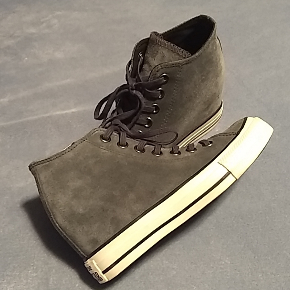 Suede Converse Wedge